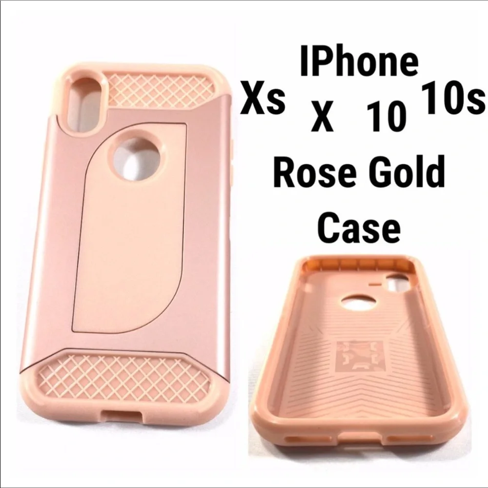 NEW iPhone Xs 1Os X 10 Case Cover Pink Rosegold Rose Gold